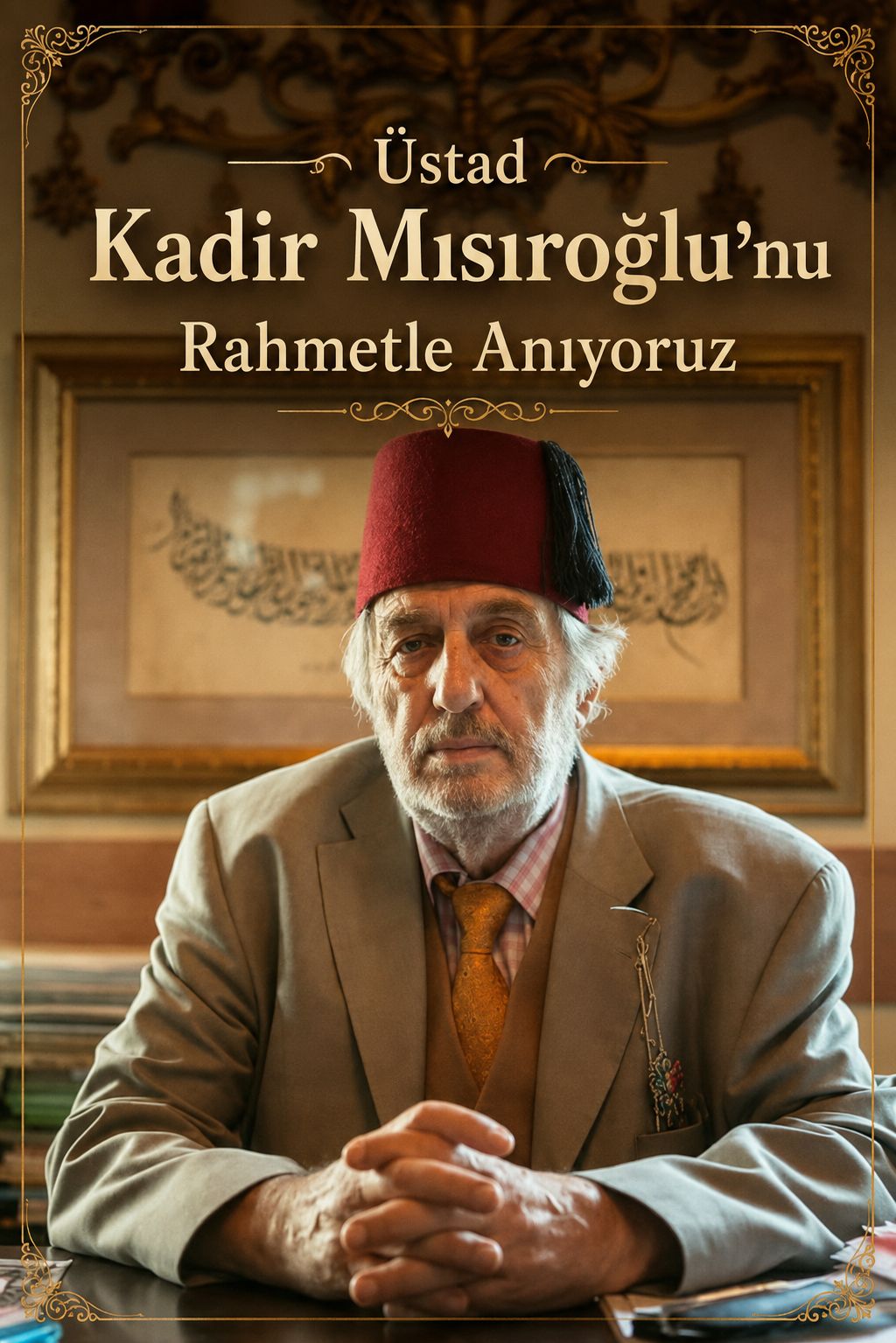 Üstad Kadir Mısıroğlu'nun Vefatının Sene-i Devriyesinde Kendisini Rahmetle Yad Ediyoruz